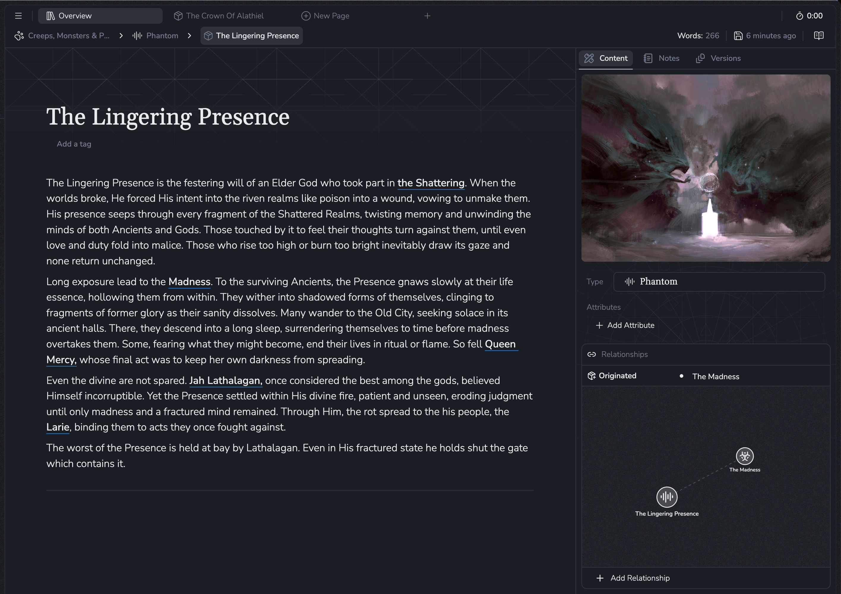 Concepts & Worldbuilding